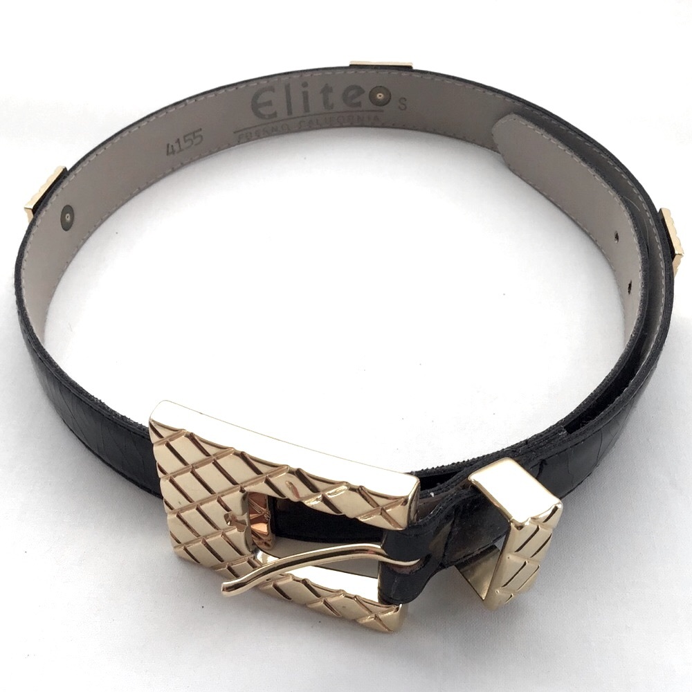 ELITE Women’s Belt Sz Small Textured / Metal